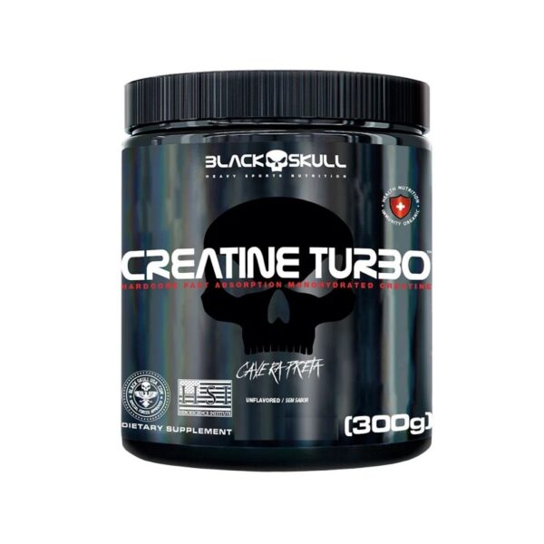 Creatine Turbo (300g) - Sem Sabor Black Skull